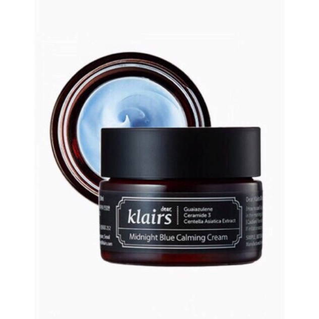 HOT CĂNG Klairs Midnight Blue Calming Cream - Kem dưỡng phục hồi da ban đêm (30ml - 60ml) [Đại Lý Chính Hãng] HOT CĂNG