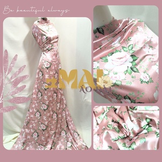 Vải gấm lụa Pháp hoạ tiết hoa lá cổ điển vintage xanh hồng đỏ lập thể trắng