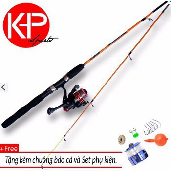 Bộ Cần Câu Lure 1M5 Dành Cho Người Mới Tập Câu (Màu cam) chất lượng