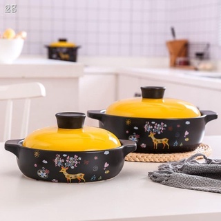 ❃❃✼28Hầm Nồi gia đình Súp Gốm Cháo Đất Sét Bếp Ga Đặc Biệt Khí Lớn Mở ngọn lửa và khả năng chịu nhiệt độ cao