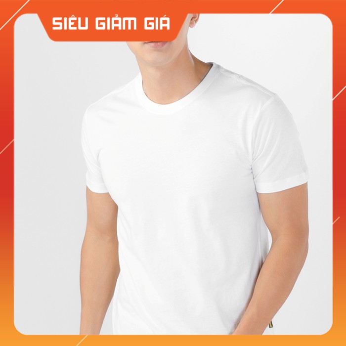Áo thun nam màu Trắng Gold Rhino Nhật Bản (thoát nhiệt, bền màu, thấm hút mồ hôi, 100% cotton)