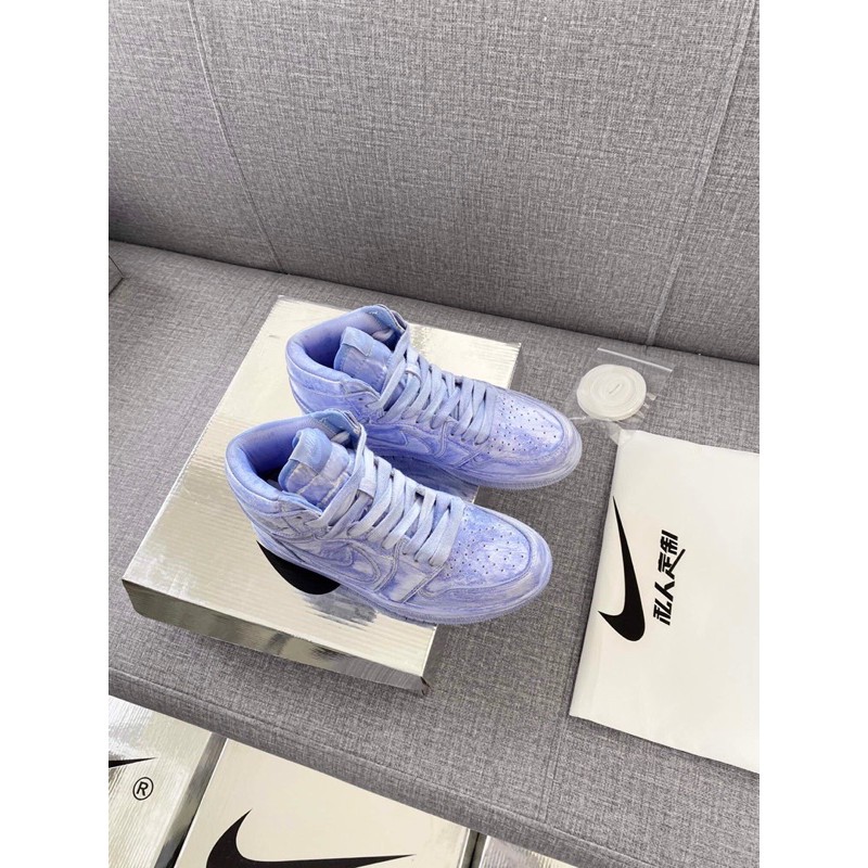 giày cao cổ dây buộc mũi tròn da cao cấp nike