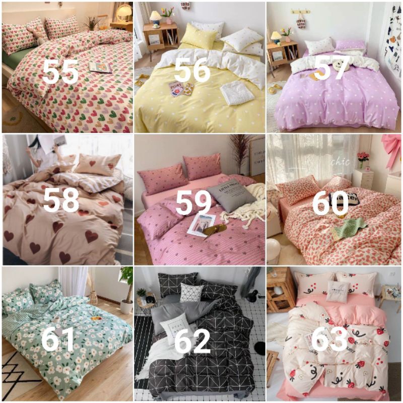 Bộ Sản Phẩm 5 Món Cotton Poly Nhập Khẩu Chăn Phao+Ga+Vỏ Gối, Chăn Theo Bộ Đã Chần Bông Hè Nhiều Mẫu Mới Lựa Chọn