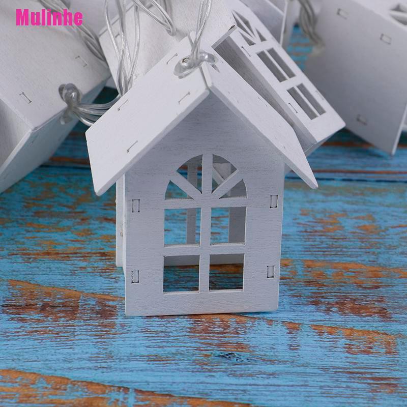 [Mulinhe] Dây Đèn Led 10 Bóng 2m Hình Ngôi Nhà Cây Thông Giáng Sinh Năm Mới