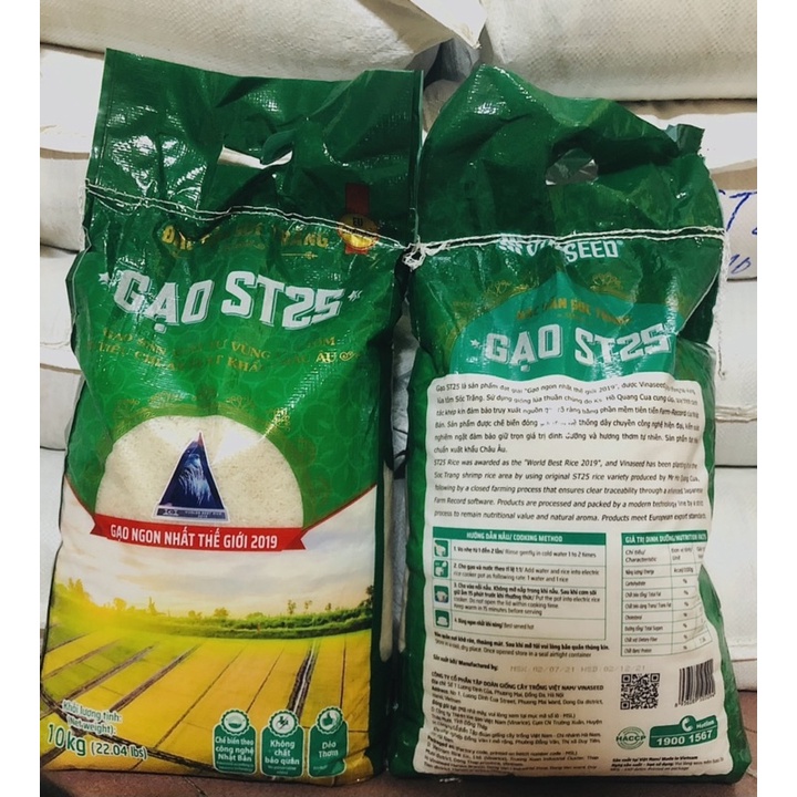 [ Túi 10kg] Gạo ST25- Chuẩn Vinaseed
