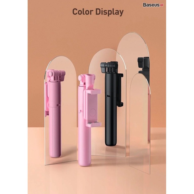 Gậy tự sướng tích hợp Tripod chân xếp gọn Baseus Lovely Bluetooth Bracket Selfie Stick Gen 2 | BigBuy360 - bigbuy360.vn