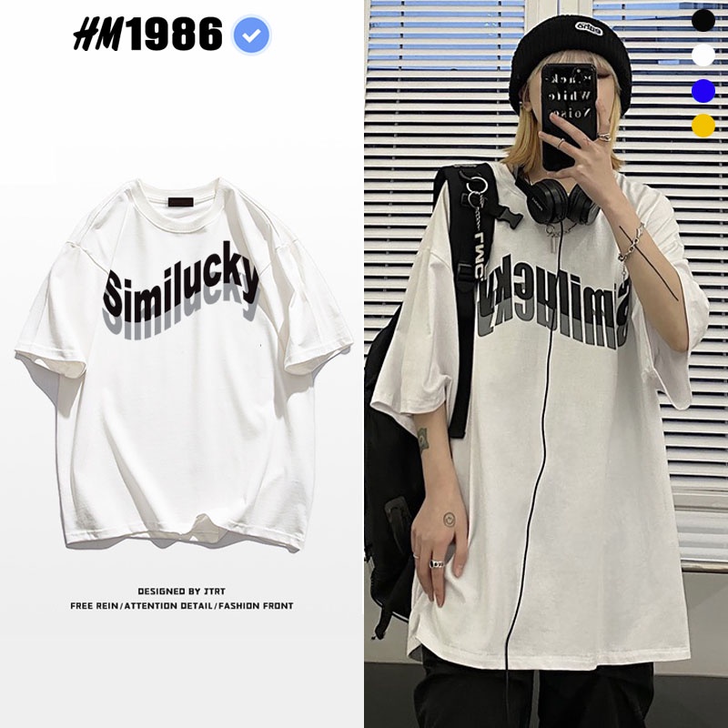 Áo thun nam nữ unisex tay lỡ form rộng 3167 , Áo thun form rộng Oversize Ulzzang  HM1986 | BigBuy360 - bigbuy360.vn