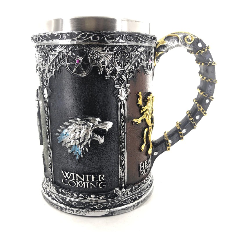 Cốc uống nước in hoạ tiết 3d trong Game Thrones