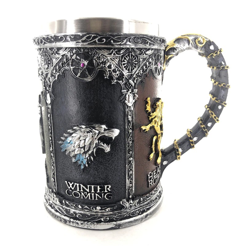 Cốc uống nước in hoạ tiết 3D trong game Thrones Mug Stark