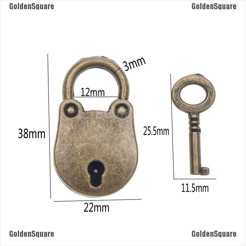 Ổ Khóa Hành Lý Mini Bằng Kim Loại Màu Sắc Cổ Điển