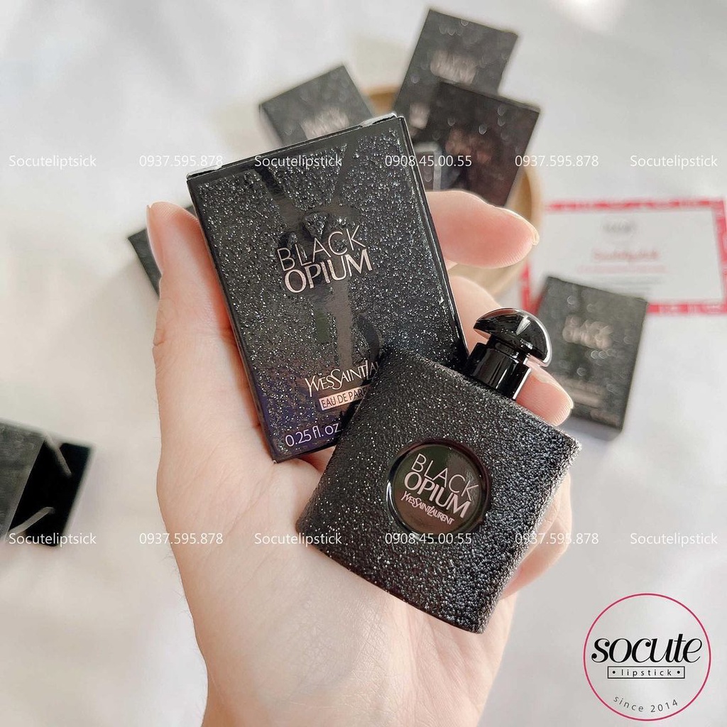 Nước hoa + Lotion Y.S.L Black Opium Extreme New 2021 Mini 7.5ml