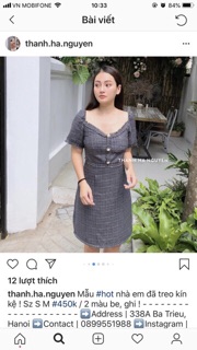 Combo đầm dạ tweed thu đông