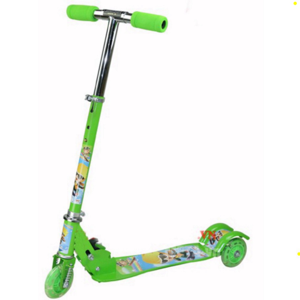 Xe Trượt Scooter 3 Bánh Cho Trẻ Em Có Đèn Led Phát Sáng, Xe Scooters Bé Trai Gái 2 3 4 5 6 7 8 9 10 Tuổi Đa Năng Cao Cấp