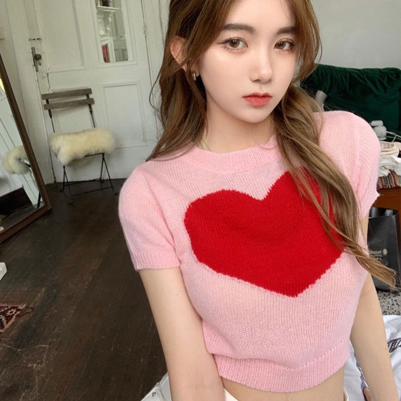 Áo Thun Tay Ngắn Phong Cách Hàn Quốc Thời Trang Mới Cho Nữ