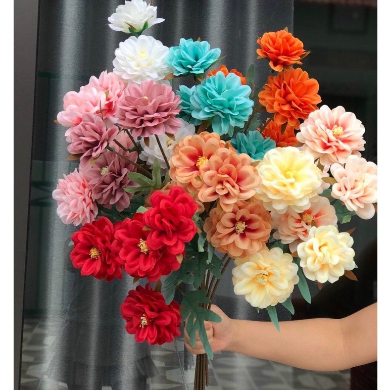 Combo 10 Hoa Cúc Pháp Cao Cấp Hoa Cúc Giả Trang Trí Nhà Cửa Decor Phòng Phụ Kiện Ảnh Cắm Bình