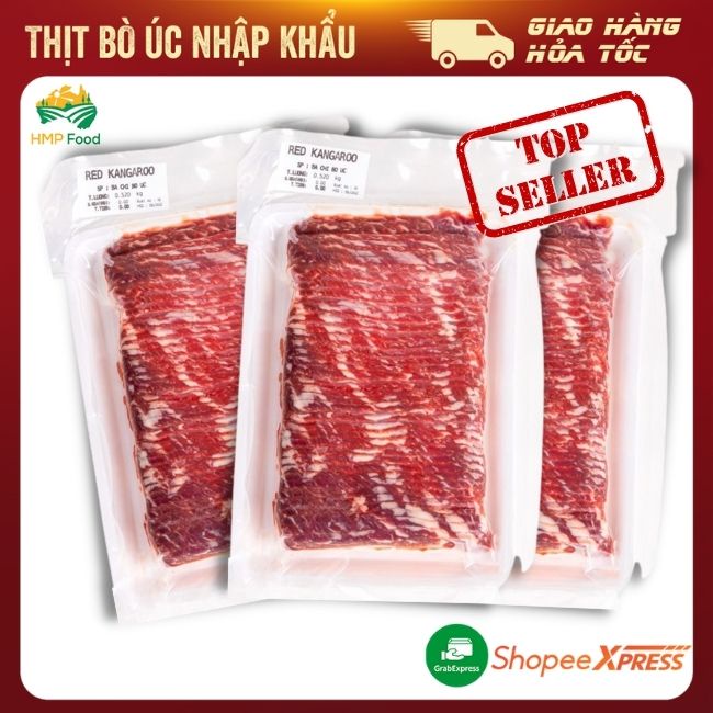 Ba Chỉ Bò Úc Nhập Khẩu Chất Lương Cao 500Gram | Nướng Lẩu | [Giao Hỏa Tốc TP HCM]