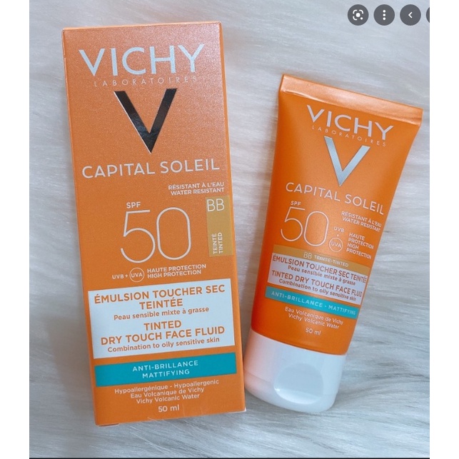 Kem Chống Nắng Vichy Capital Soleil SPF50 50ml chính hãng - kem chống nắng vichy cho da dầu,nhạy cảm[Mẫu Mới]