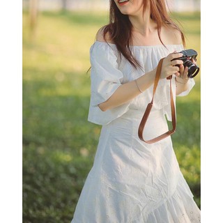 Chân váy midi trắng Ruchan
