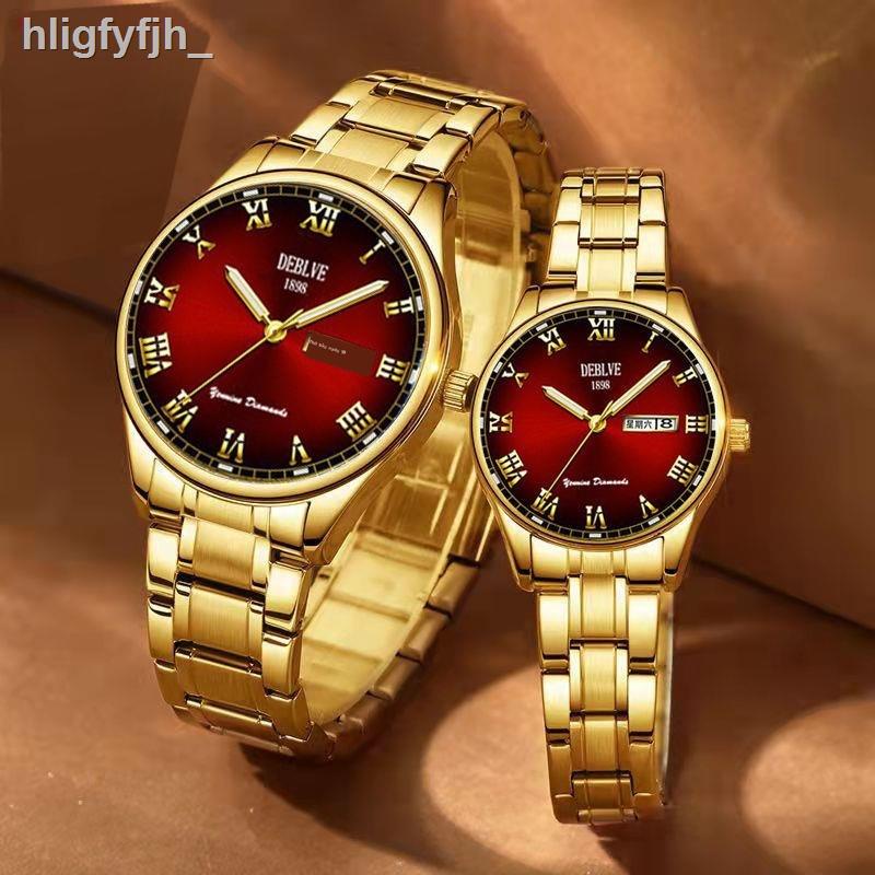 Cặp đôi đồng hồ cơ cao cấp Thụy Sĩ mẫu cặp đồng hồ đôi nam nữ tự động dạ quang chống thấm nước tính khí