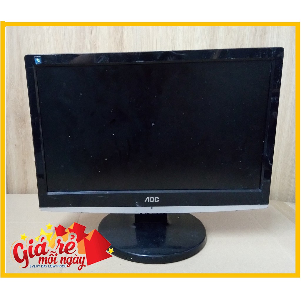 Màn hình AOC 16in bán xác - Monitor LCD AOC xác cho ae lấy linh kiện 16 inch