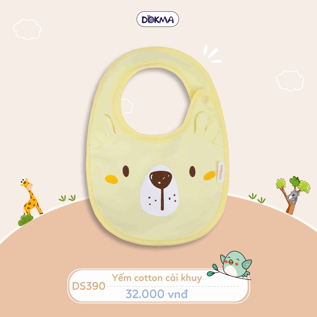 DS390 Yếm cài khuy cotton Dokma