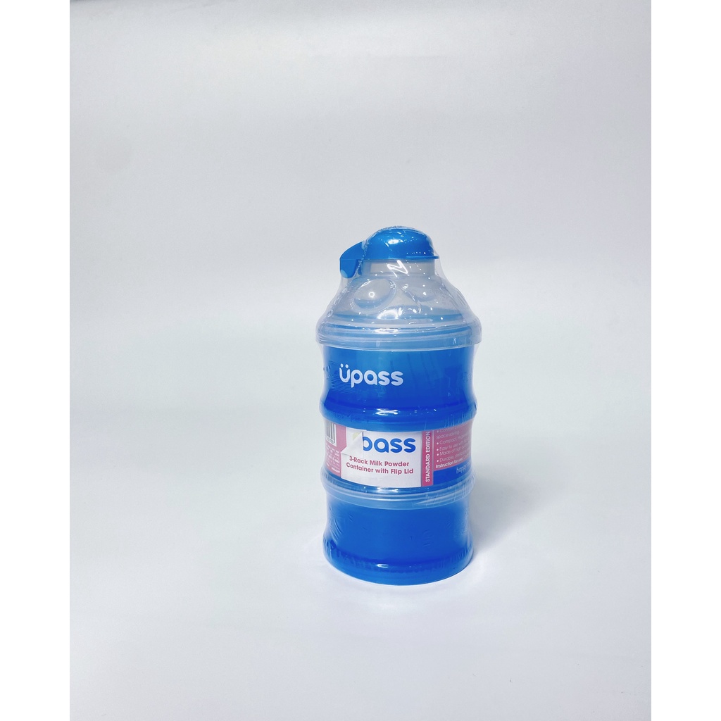 Hộp Trữ Sữa Bột 3 Ngăn Có Nắp UPASS Chất Liệu Nhựa PP Không BPA Thiết Kế Nhỏ Gọn, Thuận Tiện Mang Theo Khi Ra Ngoài