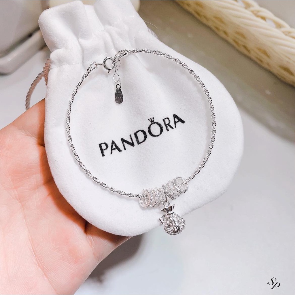 VÒNG TAY TREO CHARM BẠC TA