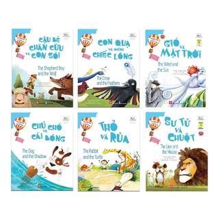 Sách - Combo 4 cuốn Học tiếng Anh cùng truyện ngụ ngôn Aesop