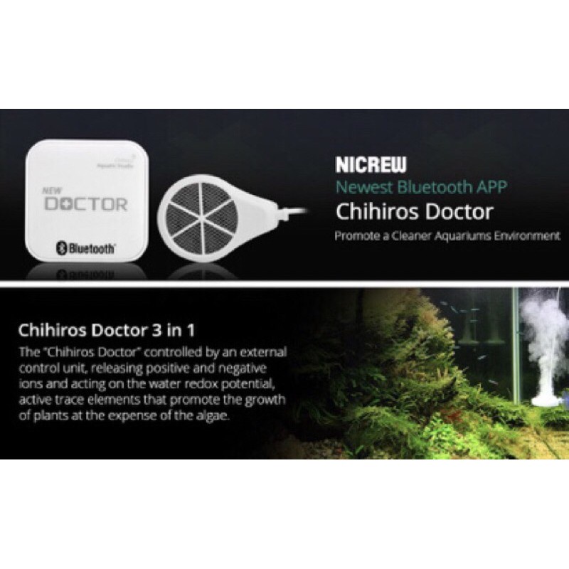 MÁY ỨC CHẾ RÊU HẠI CHIHIROS DOCTOR V4 PHIÊN BẢN BLUETOOTH - ĐIỆN PHÂN PHÒNG NGỪA RÊU HẠI