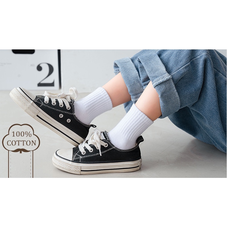 Vớ Cotton Màu Sắc Đơn Giản Cho Bé Từ 0-15 Tuổi