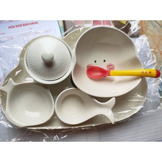 BÁT ĂN DẶM GỐM SỨ CON VẬT SIÊU CUTE