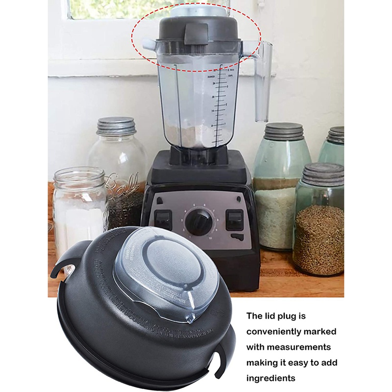 Bộ 2 Nắp Và Phích Cắm Thay Thế Chuyên Dụng Cho Vitamix 64-Ounce / Vitamix 5200 5000