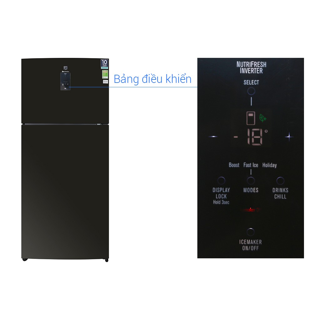 [Mã ELMS5TR giảm 5% đơn 5TR] Tủ lạnh Electrolux Inverter 531 lít ETE5722BA