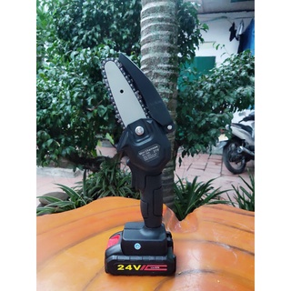 Máy cưa xích cầm tay, may cưa xích pin 24V