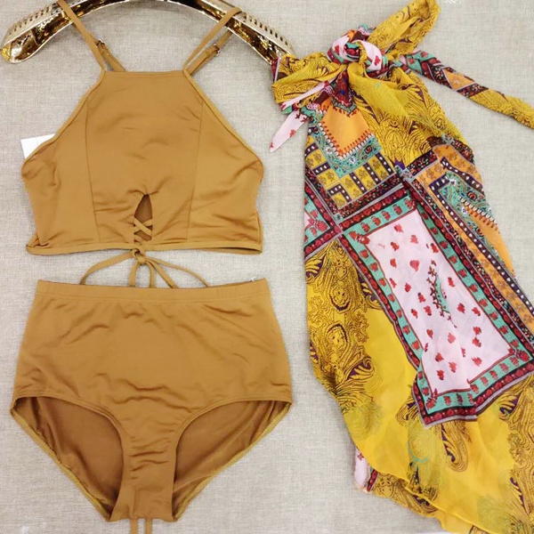 Bộ đồ bơi 3 mảnh in họa tiết phong cách bohemian cho nữ | BigBuy360 - bigbuy360.vn
