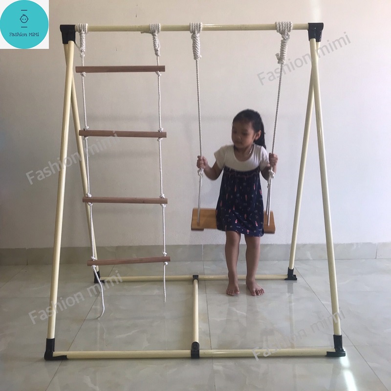 Xích đu 2 chức năng thang leo và xích đu