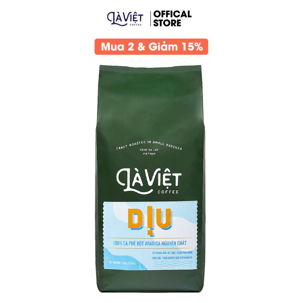 Cà Phê Bột LÀ VIỆT Dịu 100% Arabica 500g Vị Cân Bằng