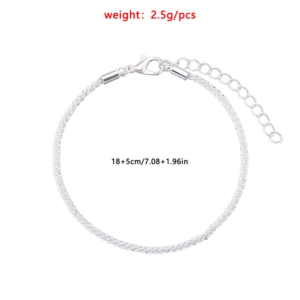 Vòng tay nữ lấp lánh thiết kế tối giản phong cách Hàn Quốc