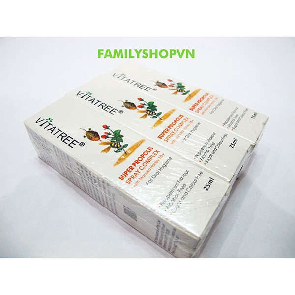 Xịt keo ong Vitatree 25ml