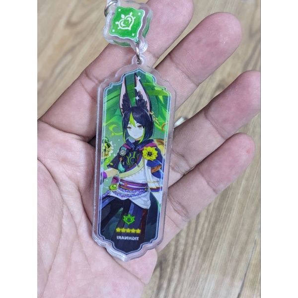 Mô hình móc khóa mica in hình nhân vật Genshin impact