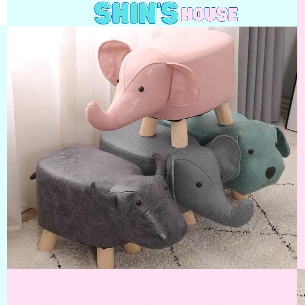 Ghế đôn sofa hình thú bọc da nhiều mẫu decor trang trí nhà cửa, phòng khách - shinshouse