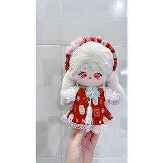 Outfit doll:áo dài Tết (20cm,20cm body ú )