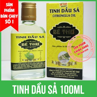 TINH DẦU SẢ (50ml và 100ml) - THƯƠNG HIỆU BÉ THƠ [CHÍNH HÃNG]