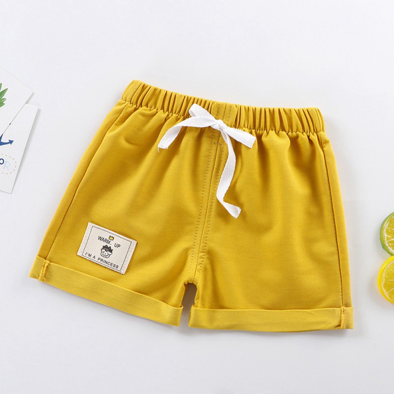 Quần short cotton thời trang đi biển cho bé