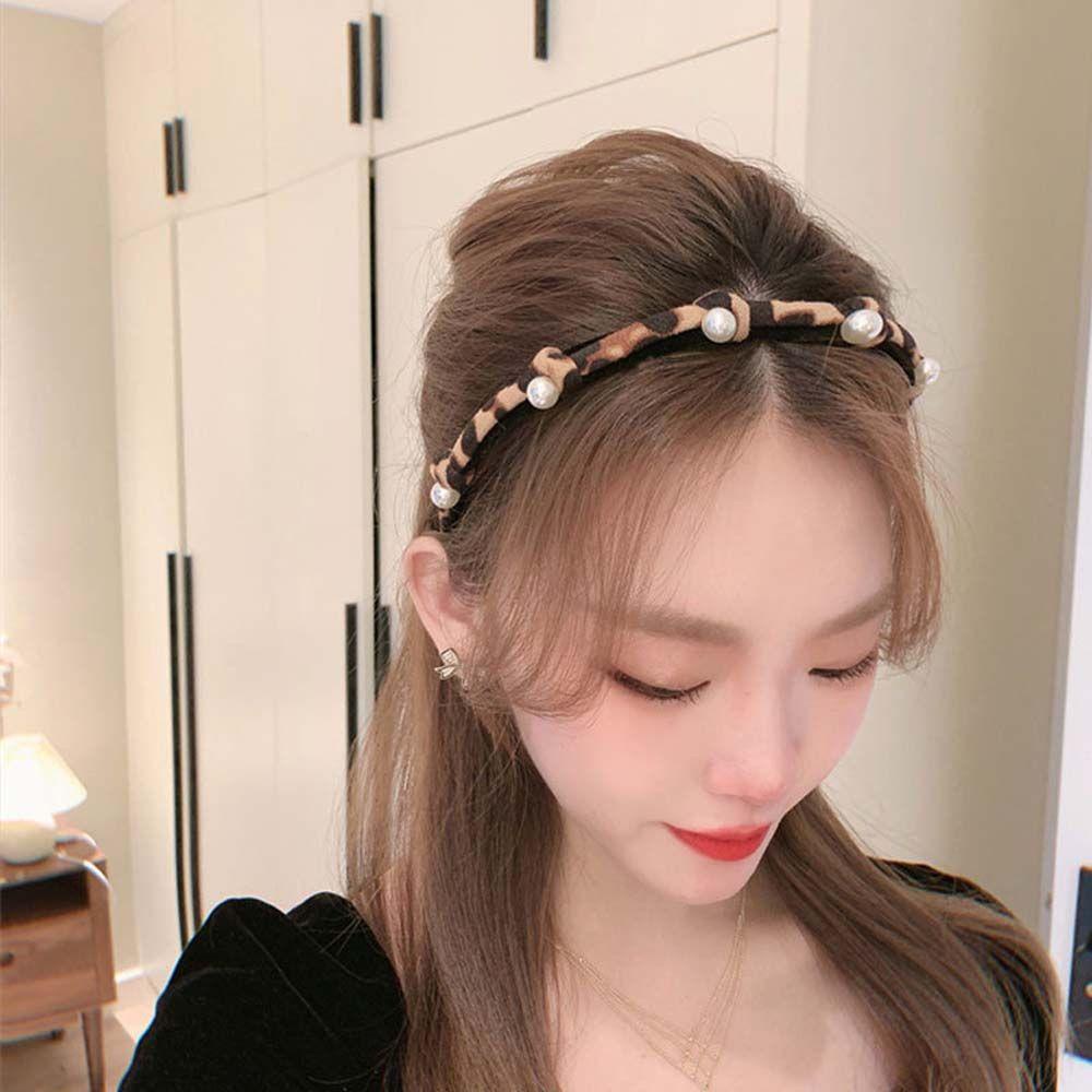 JARRED Băng Đô Họa Tiết Da Báo Thời Trang Nữ