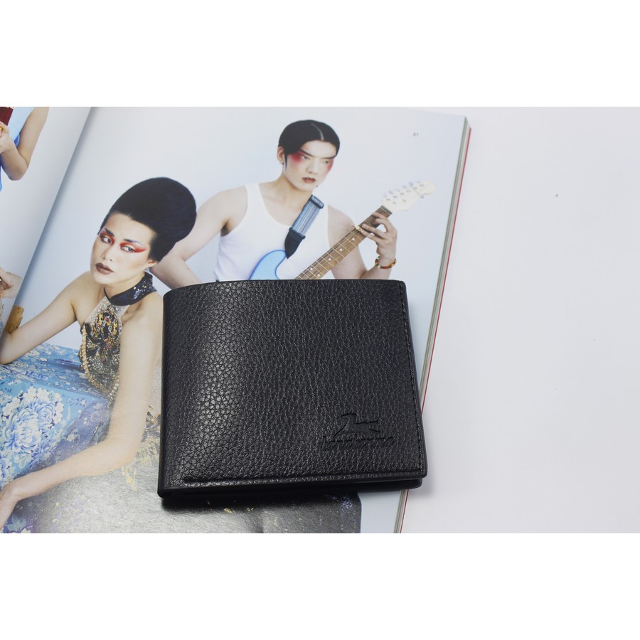 Ví da nam mini, đựng tiền, dáng ngang gấp gọn bỏ túi màu đen, nâu VC179 | BigBuy360 - bigbuy360.vn