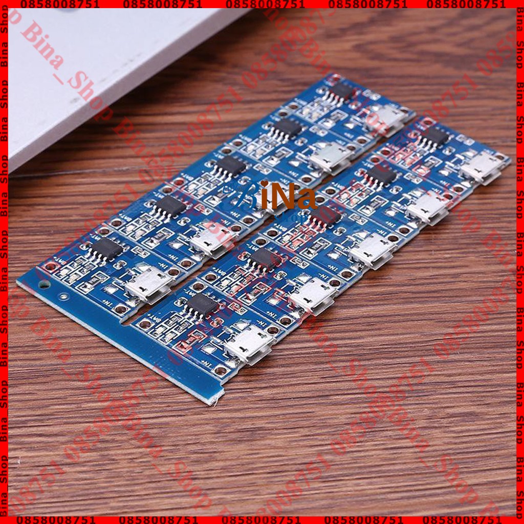 [10 cái] Mạch sạc pin 1S 3.7V-4.2V TP4056/TC4056A bản thường