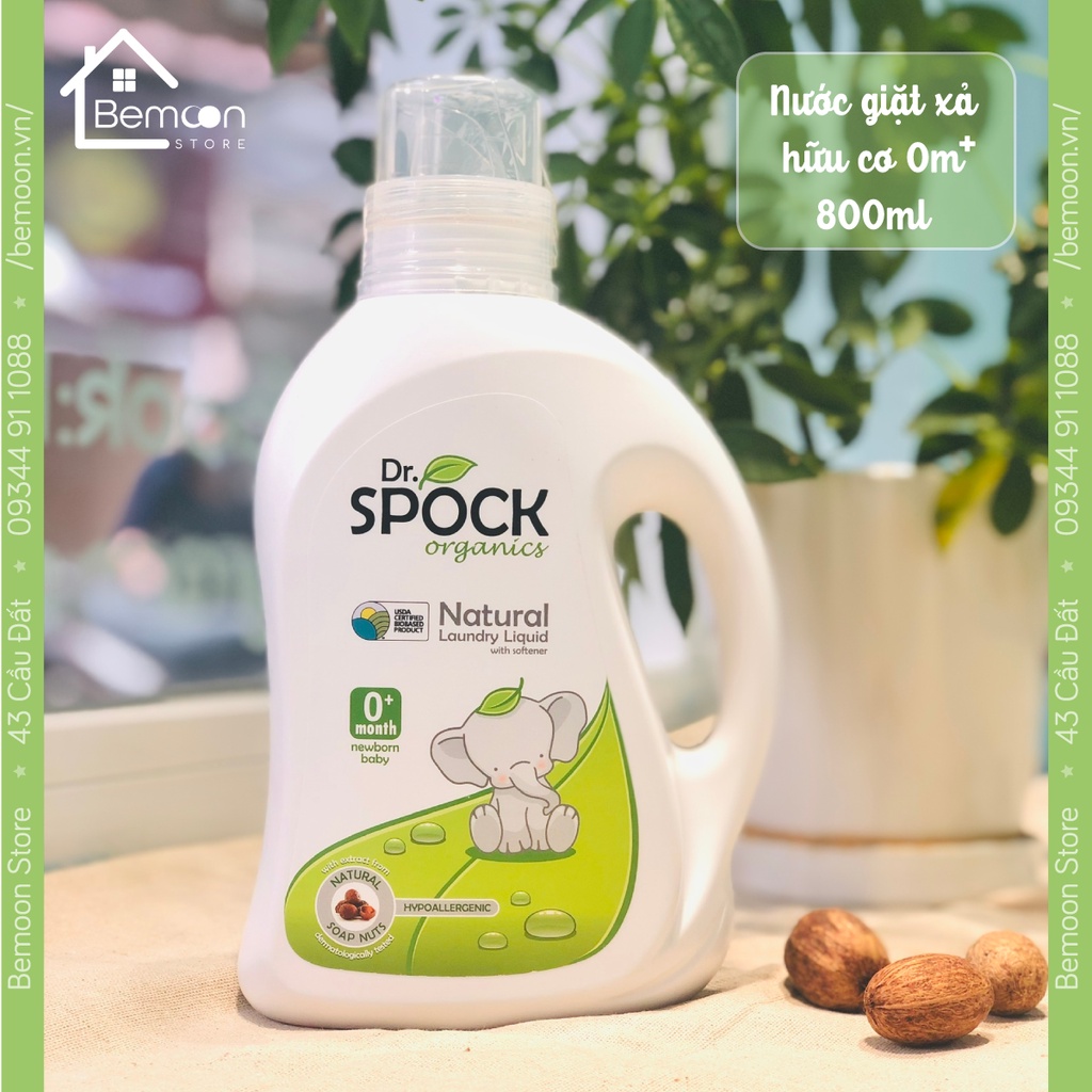 Nước giặt xả hữu cơ Dr. Spock Oraganic 0m (800ml / 2L / 3L)