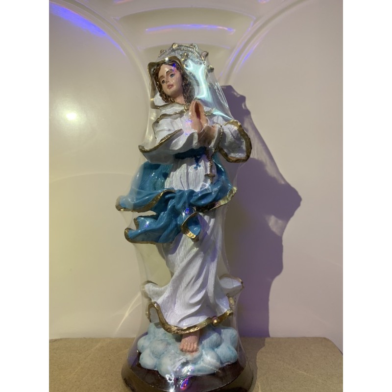 Tượng công giáo-Tượng đức mẹ vô nhiễm nguyên tội cao 25cm