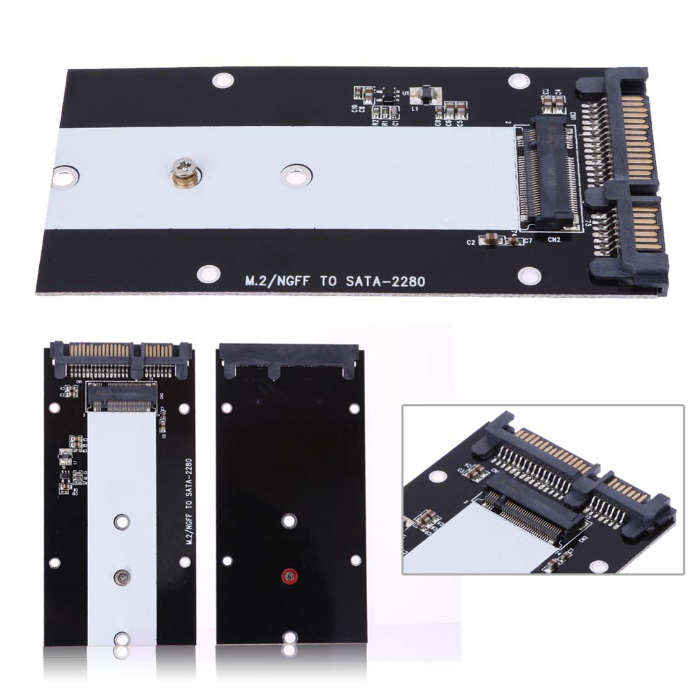 Bộ chuyển đổi ổ cứng card 2230-2280 B Key M.2 NGFF SSD sang 2.5in SATA